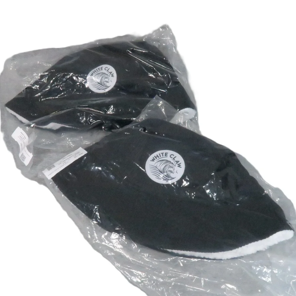 White Claw Vodka Bucket Hat Unisex OSFA Black Sherpa Fleece Lined Lot of 2 NEW